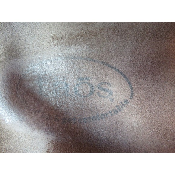 Taos Sandal Tan Nubuck Cork Sz 9-9.5/40 #5246 Flat Ankle 2 Strap Slingback - Picture 8 of 10